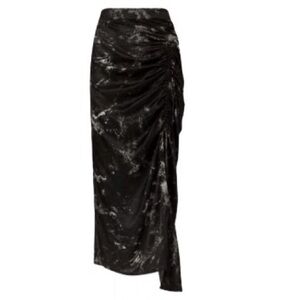 All Saints Ruched Asymmetrical Midi Skirt - Carla Titania